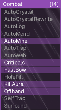 Combat Panel