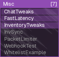 Misc Panel