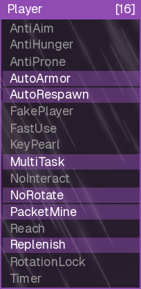 Player Panel